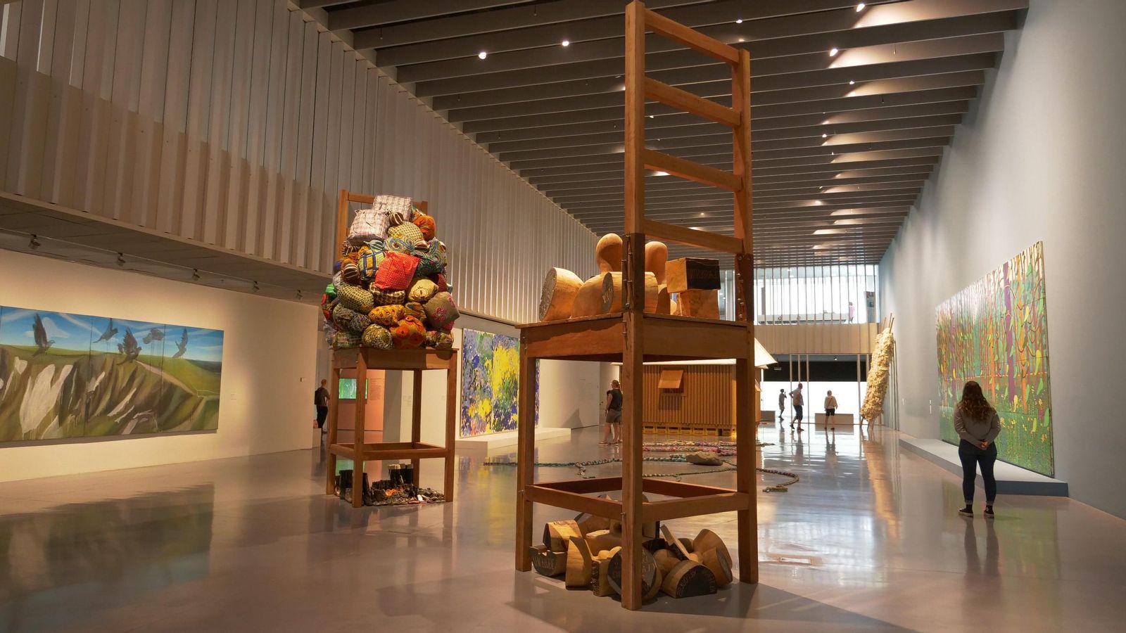Interior del Centre Pompidou de Málaga.