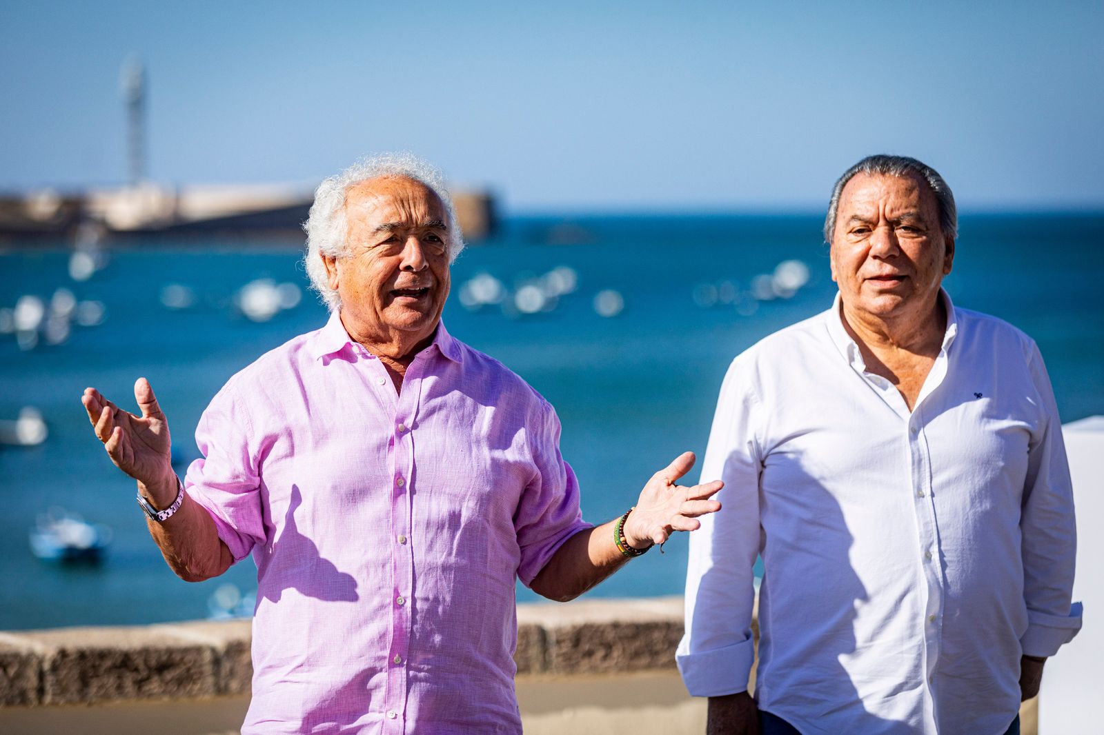Las imágenes del photocall del Sotuh Festival en La Caleta este domingo: Adriana Ozores y  Los del Río