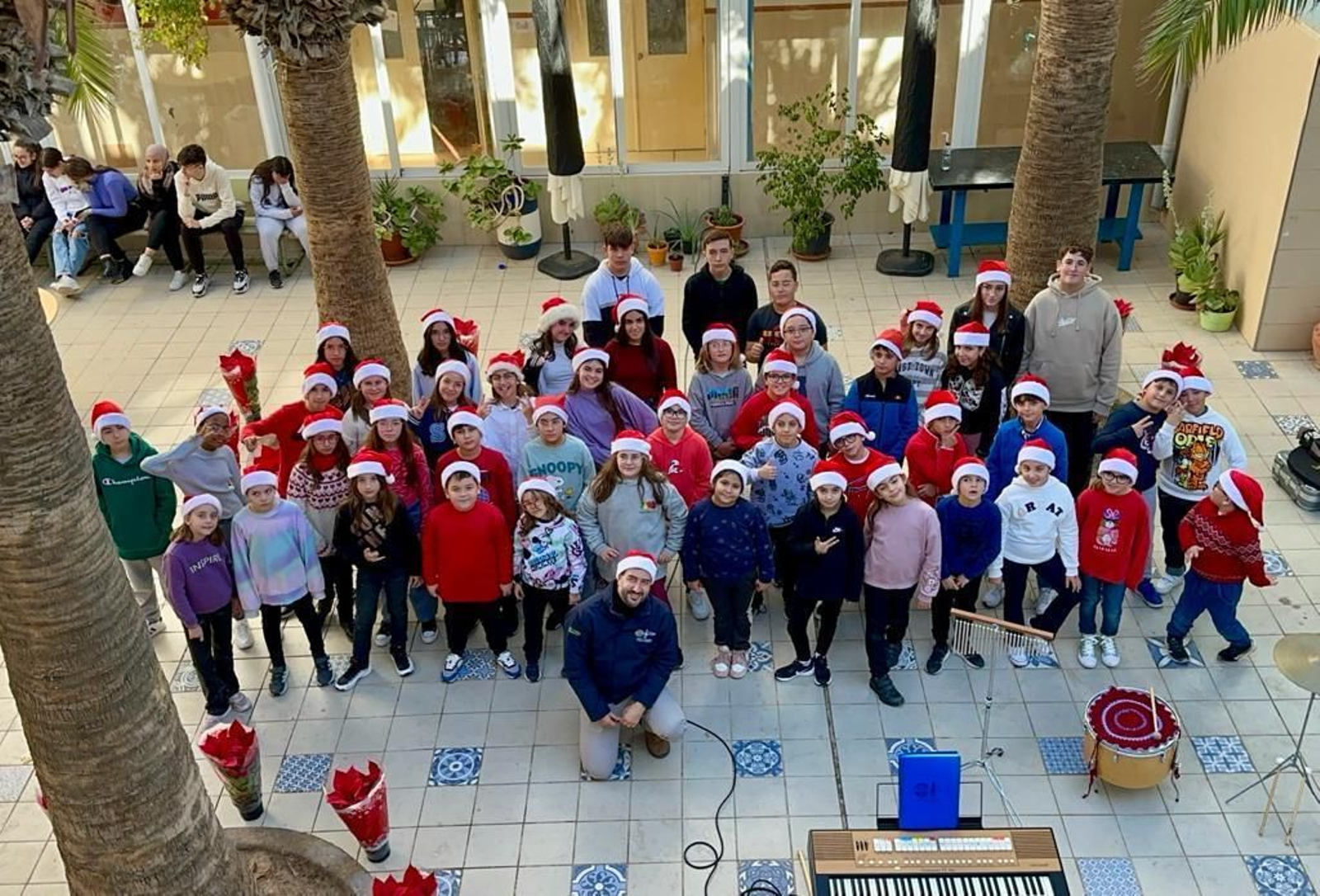 Coro Infantil Pedro Mena durante una actuación de Navidad