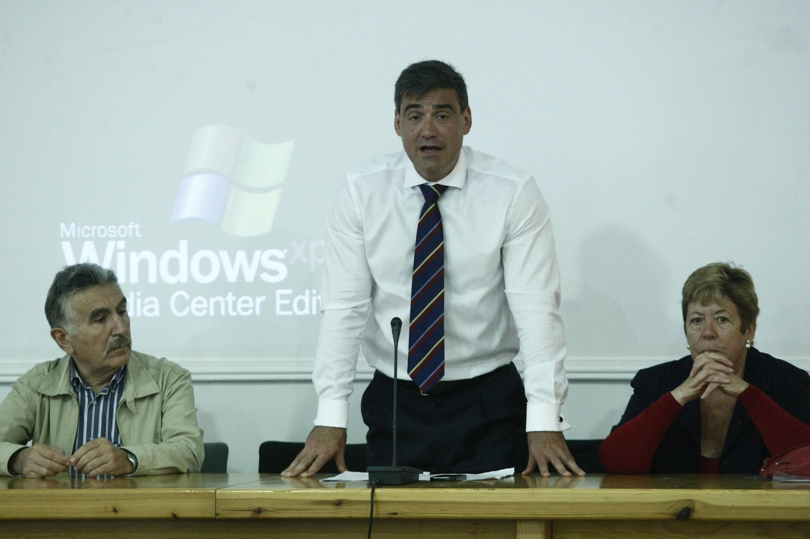 Daniel Feetham, en un acto en La Línea.