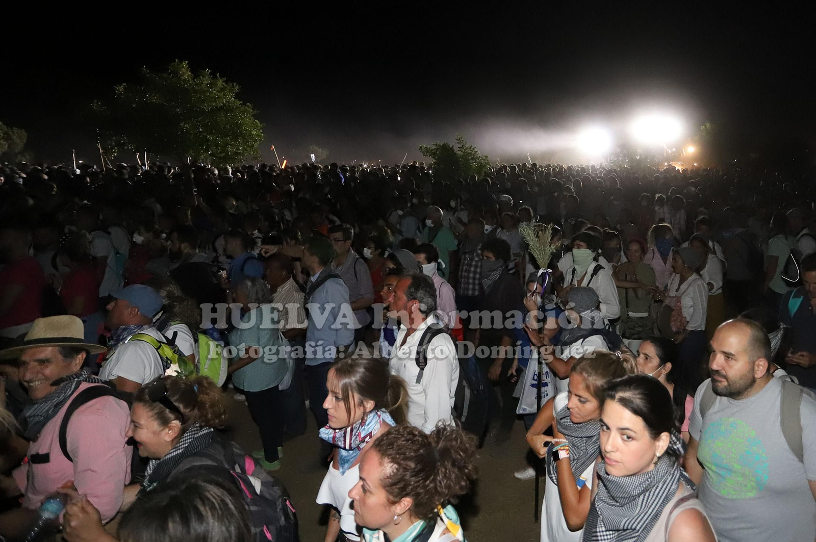 Imágenes del camino de la Venida de la Virgen del Rocío