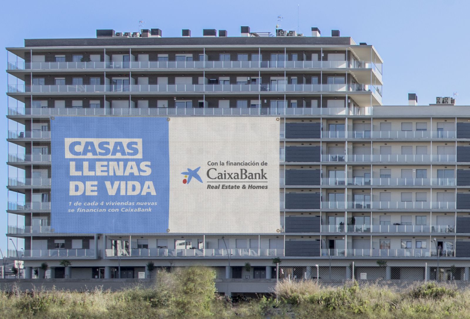 Una promoción residencial financiada por Caixabank Real Estate & Homes.