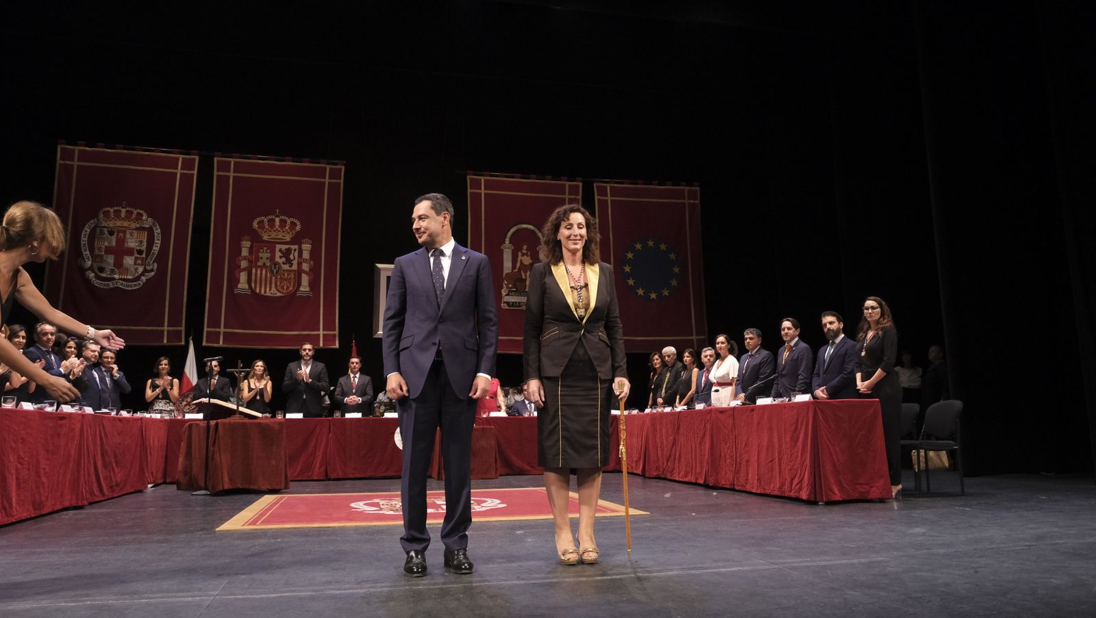 Imágenes de la investidura como Alcaldesa de Almería, de María del Mar Vázquez Agüero