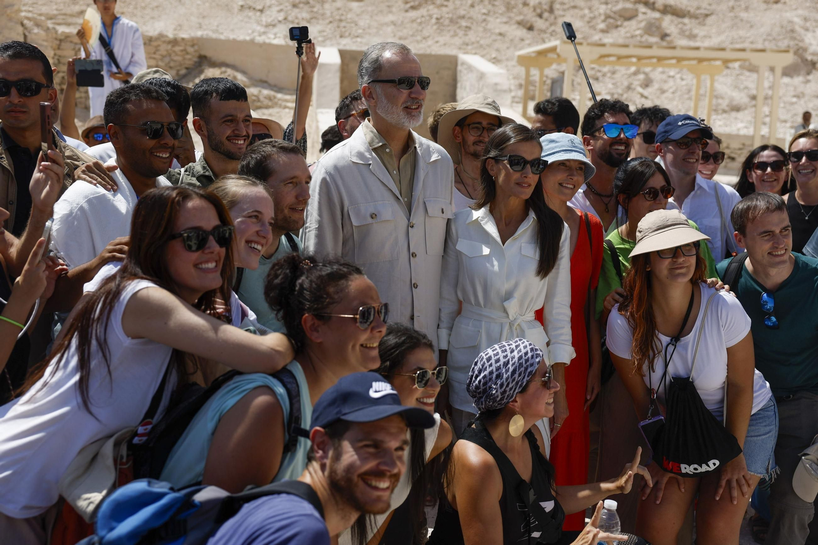 Las fotos de la visita de don Felipe y doña Letizia al Valle de los Reyes de Egipto, en Luxor