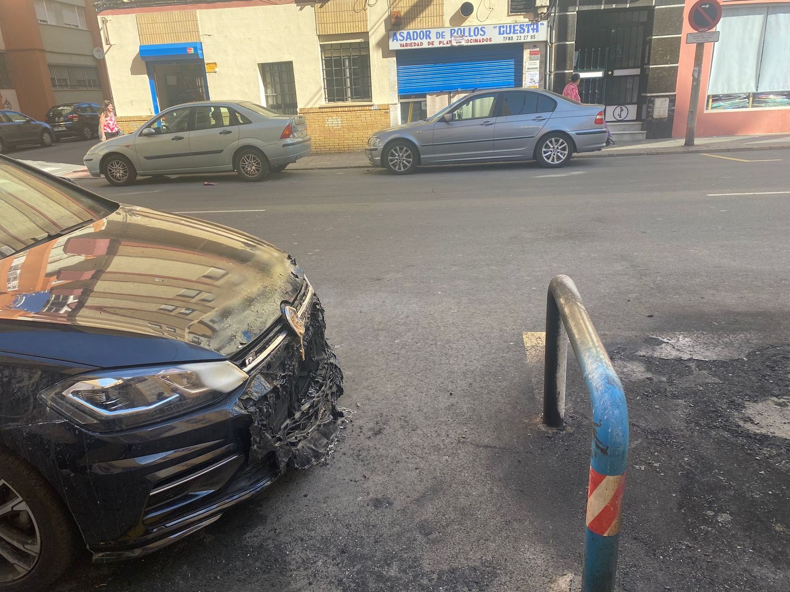 Vandalismo en Huelva: queman contenedores en Fuentepiña