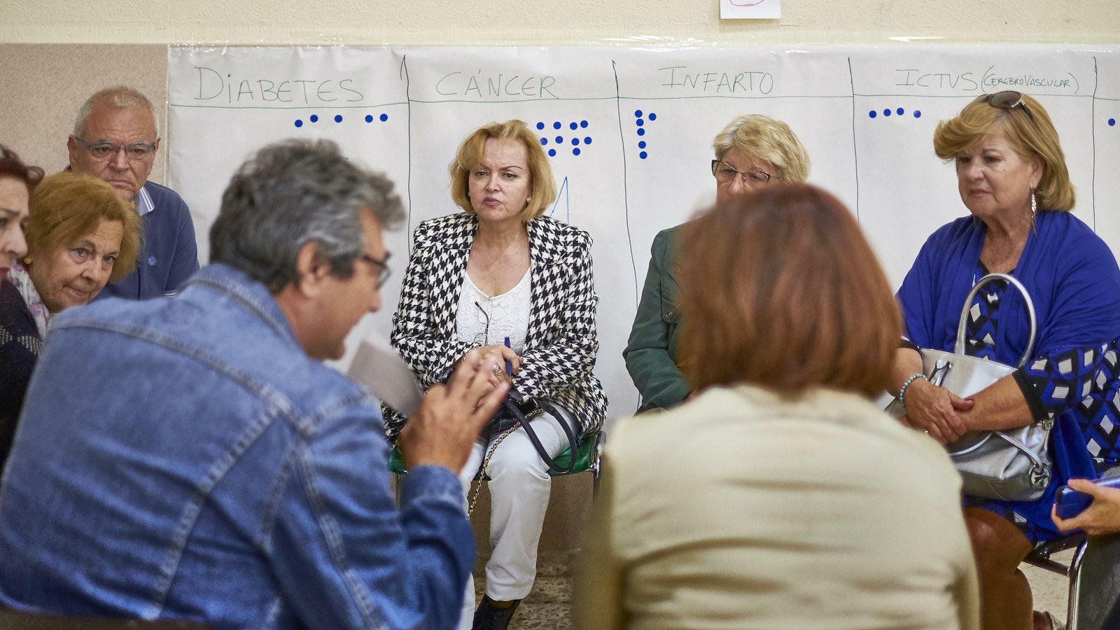 Participantes en uno de los grupos que han participado en el Plan de Salud