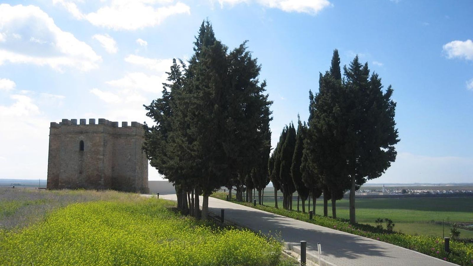 La torre de Doña Blanca, en el yacimiento arqueológico.