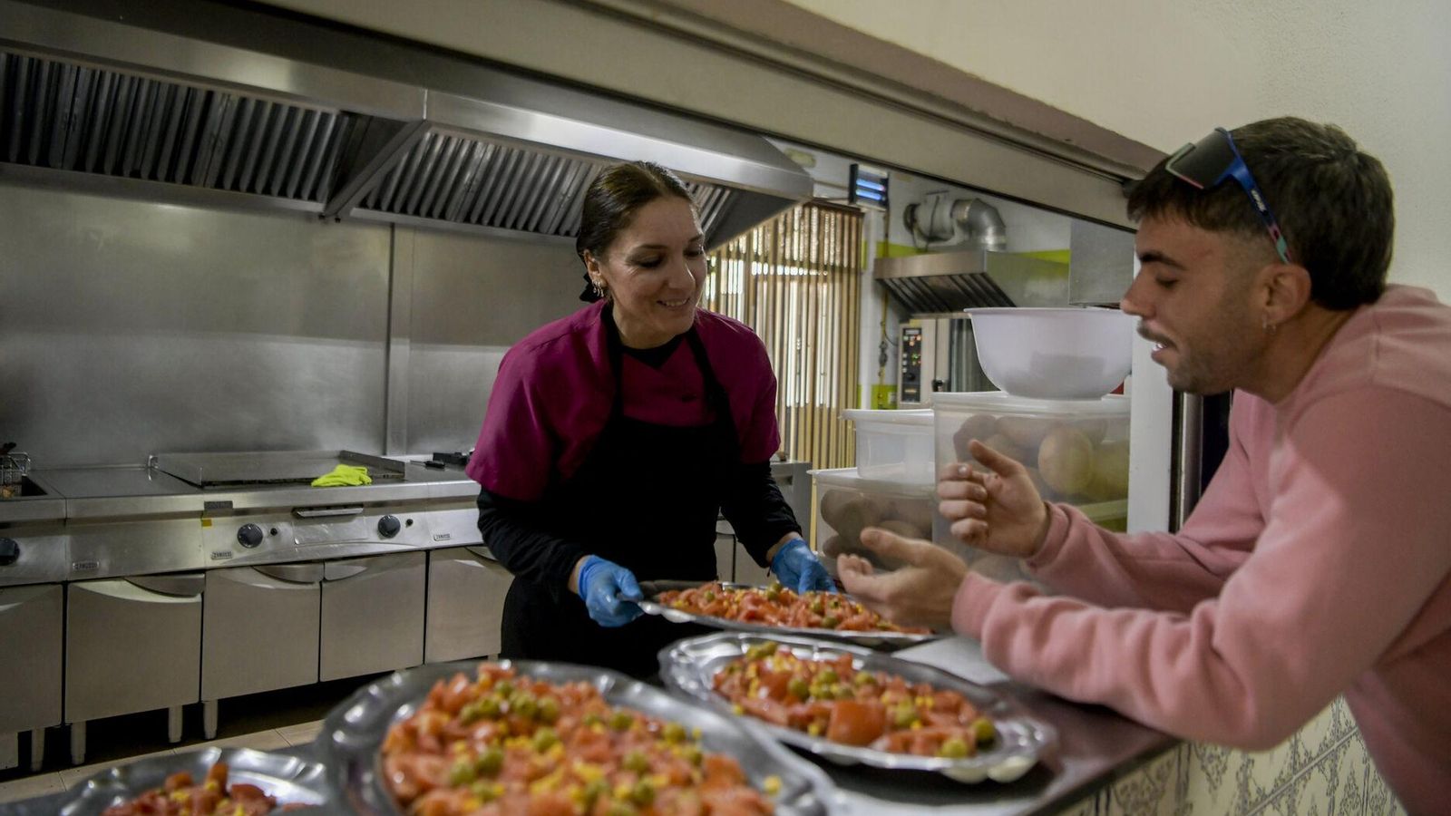 Imagen del comedor de la Ciudad de los Niños