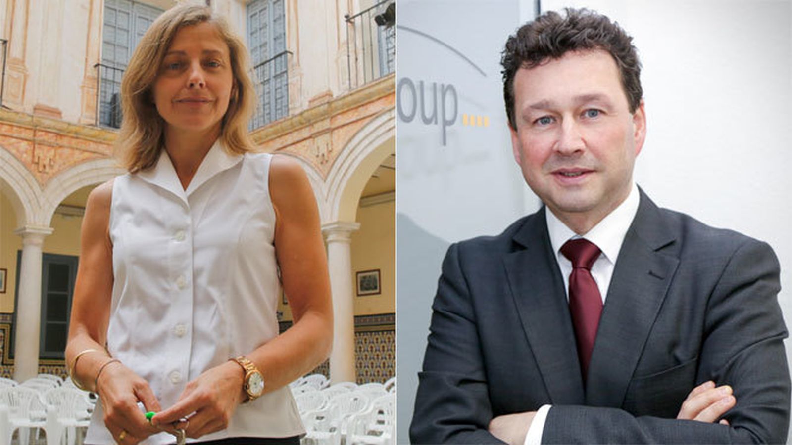 Los premiados Pilar del Pino y Manuel Molina.