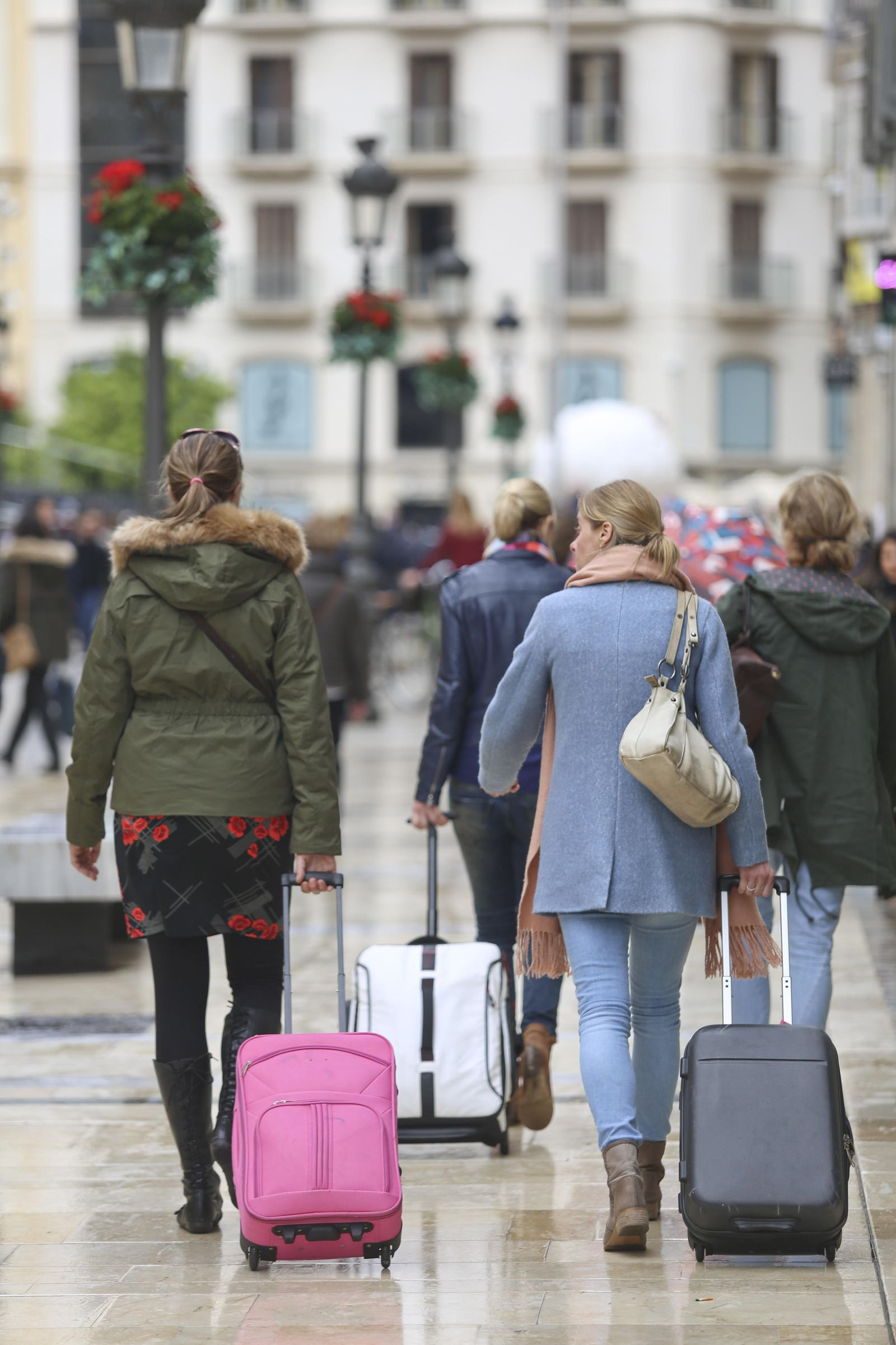 Turistas por la calle Larios.