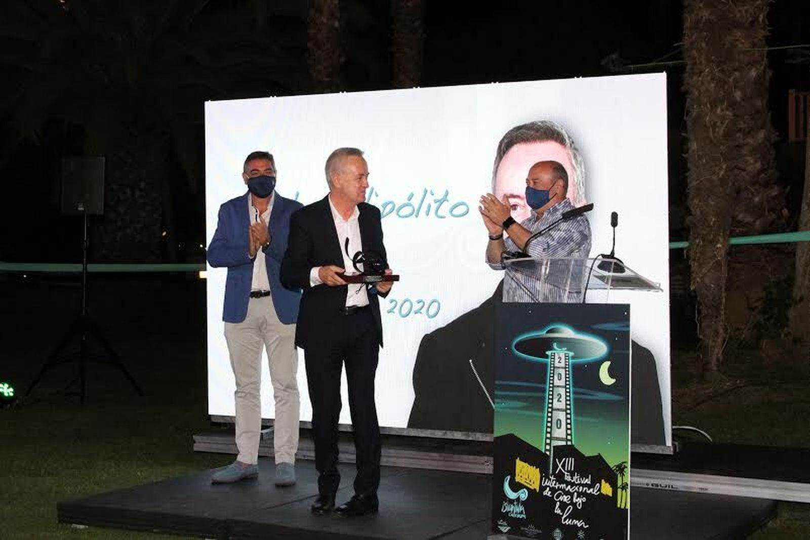 Clausura del  Festival Internacional de Cine bajo la Luna, el pasado año