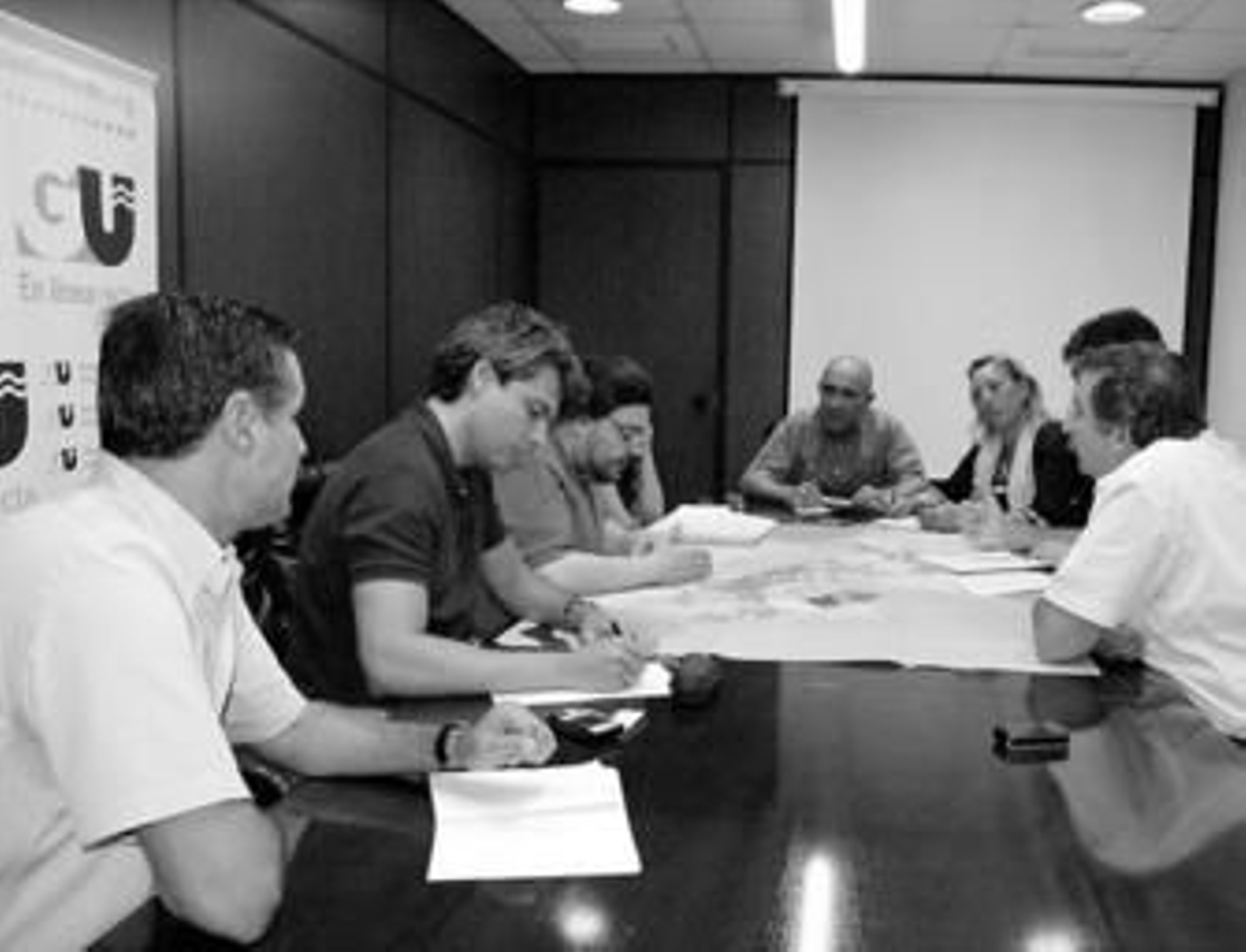 Reunión de la comisión de seguimiento del PGOU, el pasado martes.