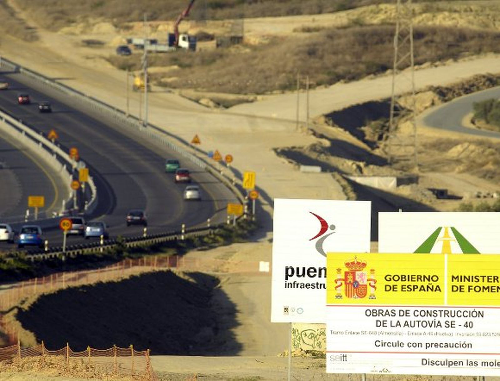 Fomento abre el domingo el primer tramo de la SE-40