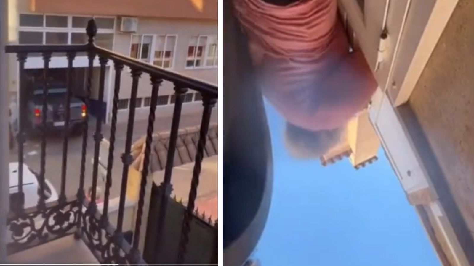 Capturas del vídeo del atropello a una vecina de Alhama.