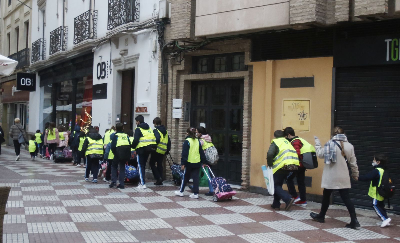 Las imágenes de la vuelta al colegio en Córdoba tras las vacaciones de Navidad