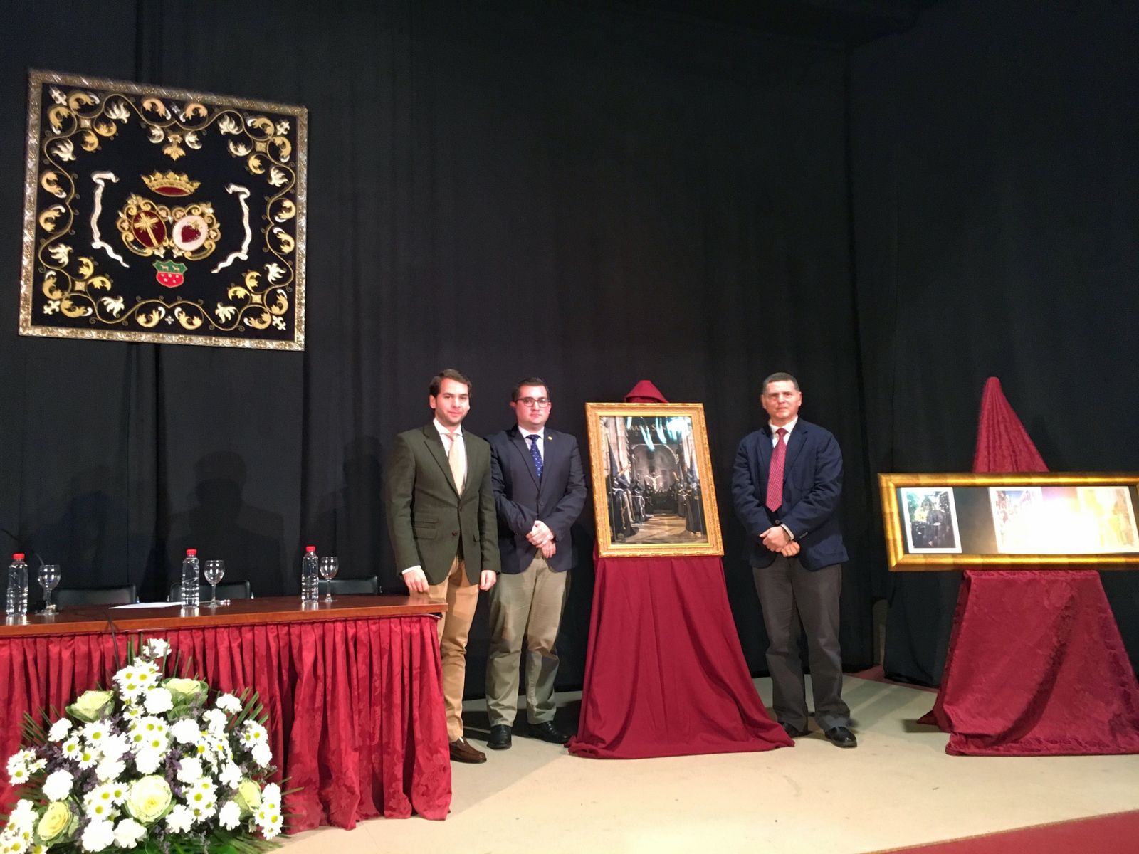 Un momento de la presentación del cartel de la Semana Santa 2018.