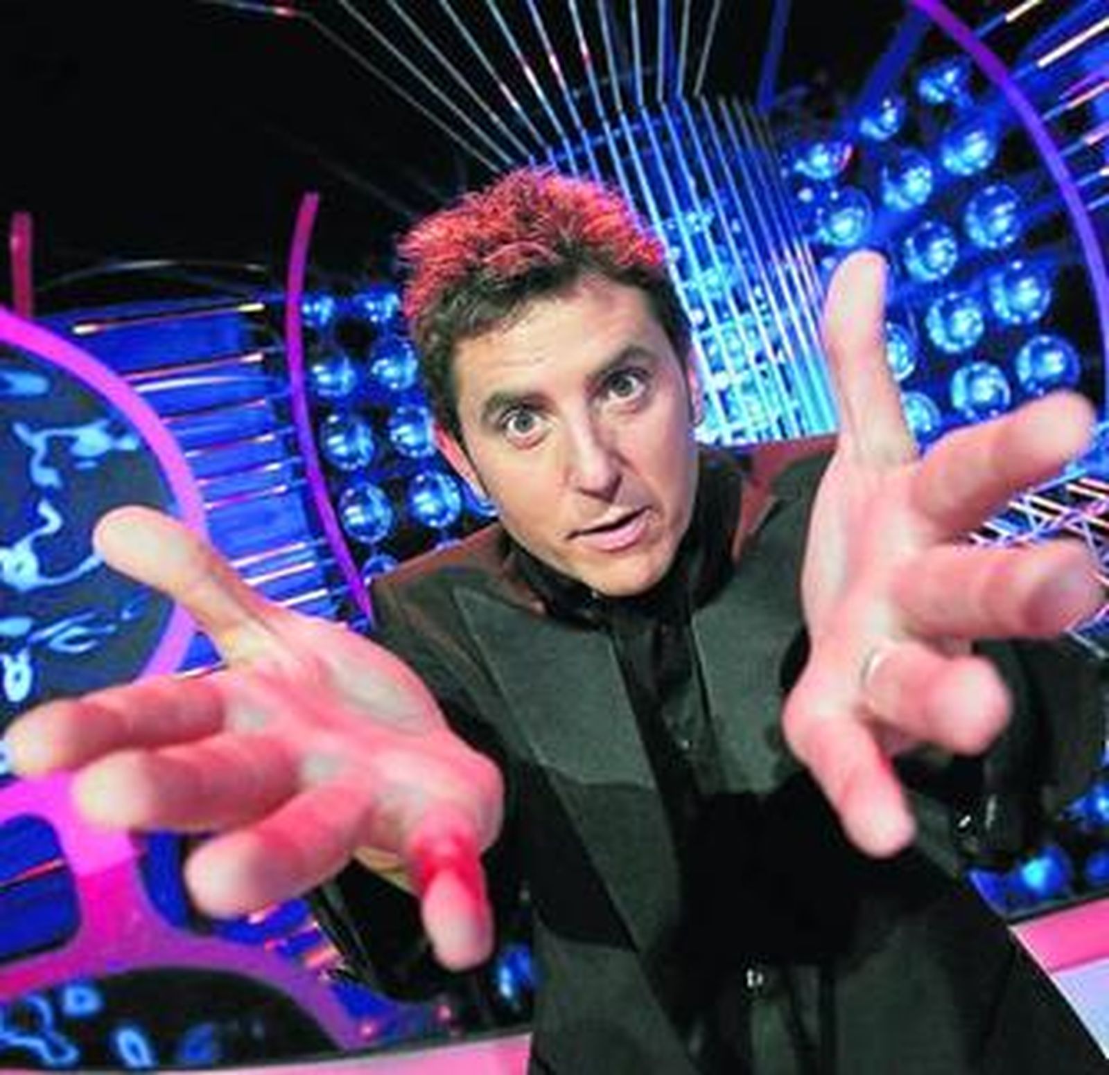 Manel Fuentes en el plató de 'Tu cara me suena'.