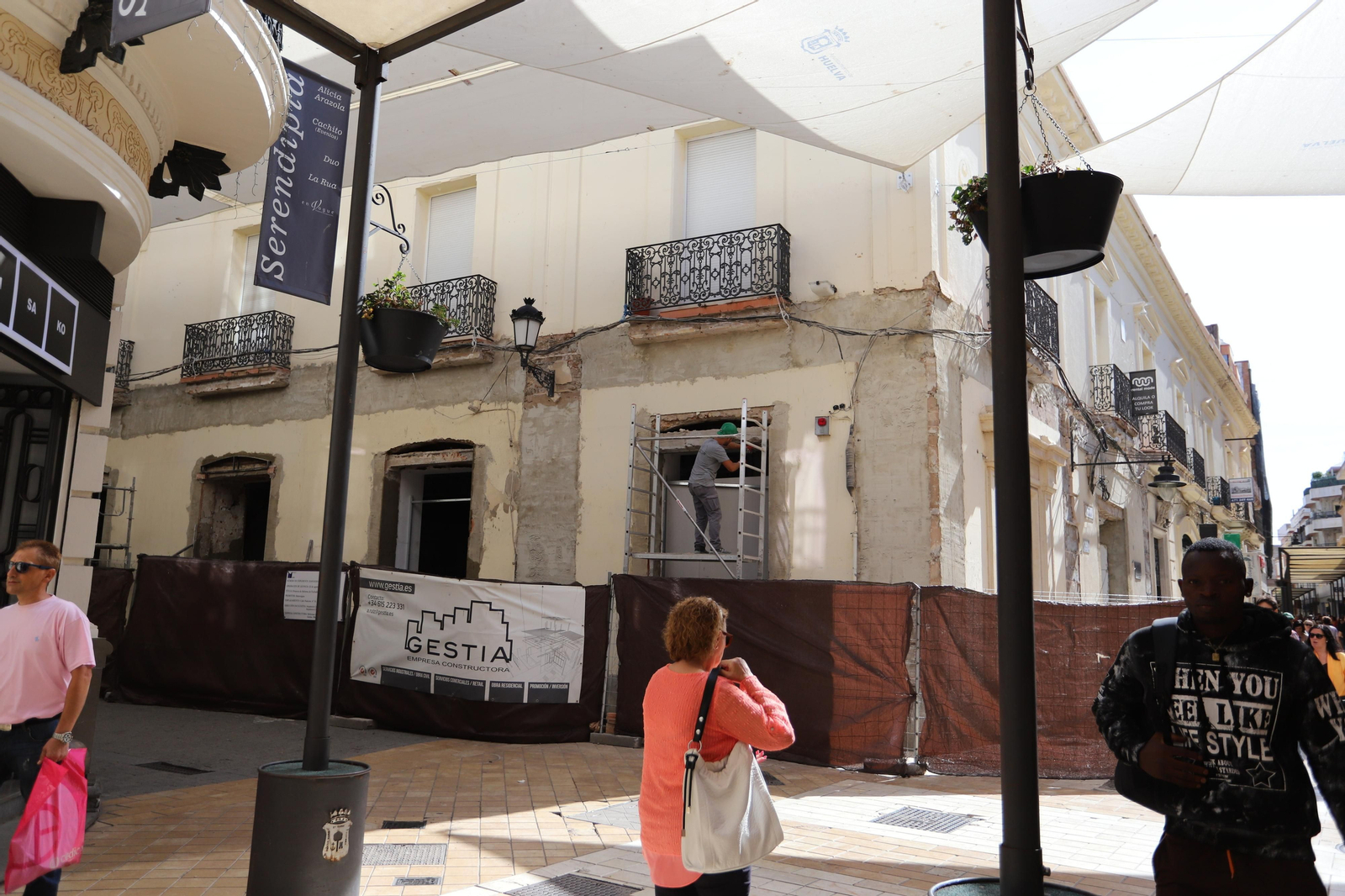 Imágenes de las obras de reforma del edificio de la calle Palacio