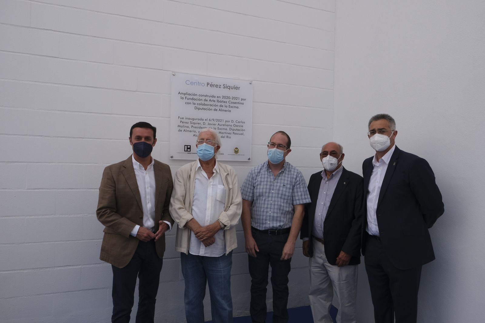 Acto de inauguración del nuevo edificio del Centro Pérez Siquier en Olula del Río.