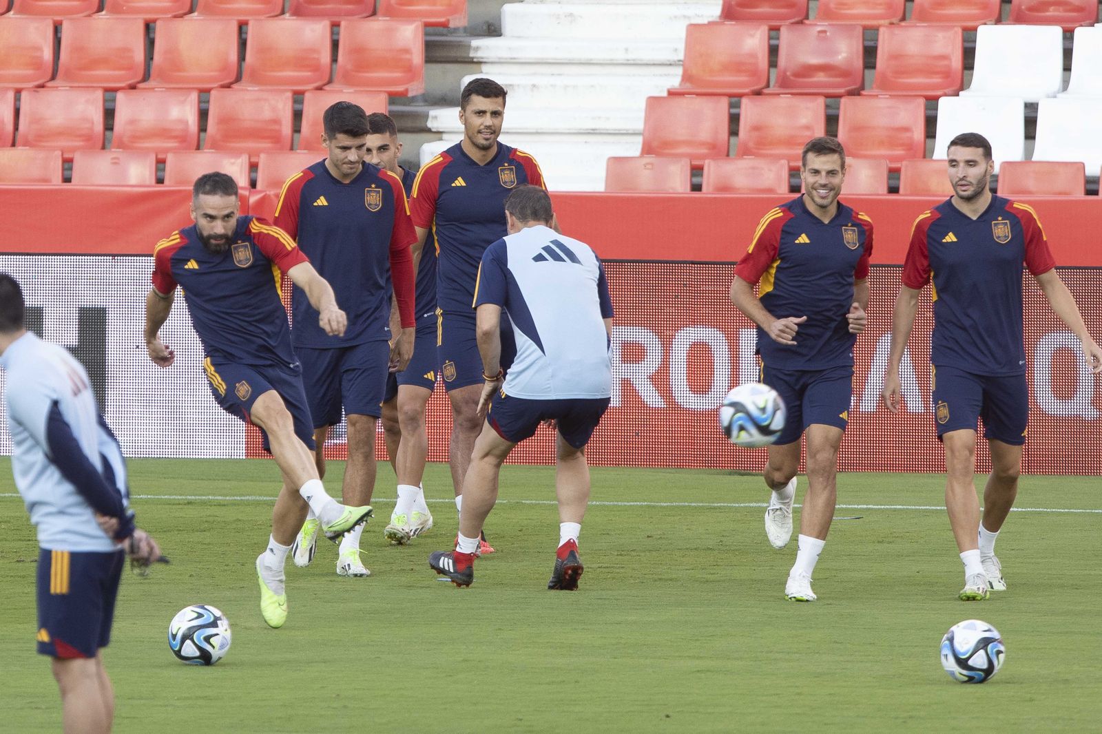 Las mejores imágenes del entrenamiento de la Selección española