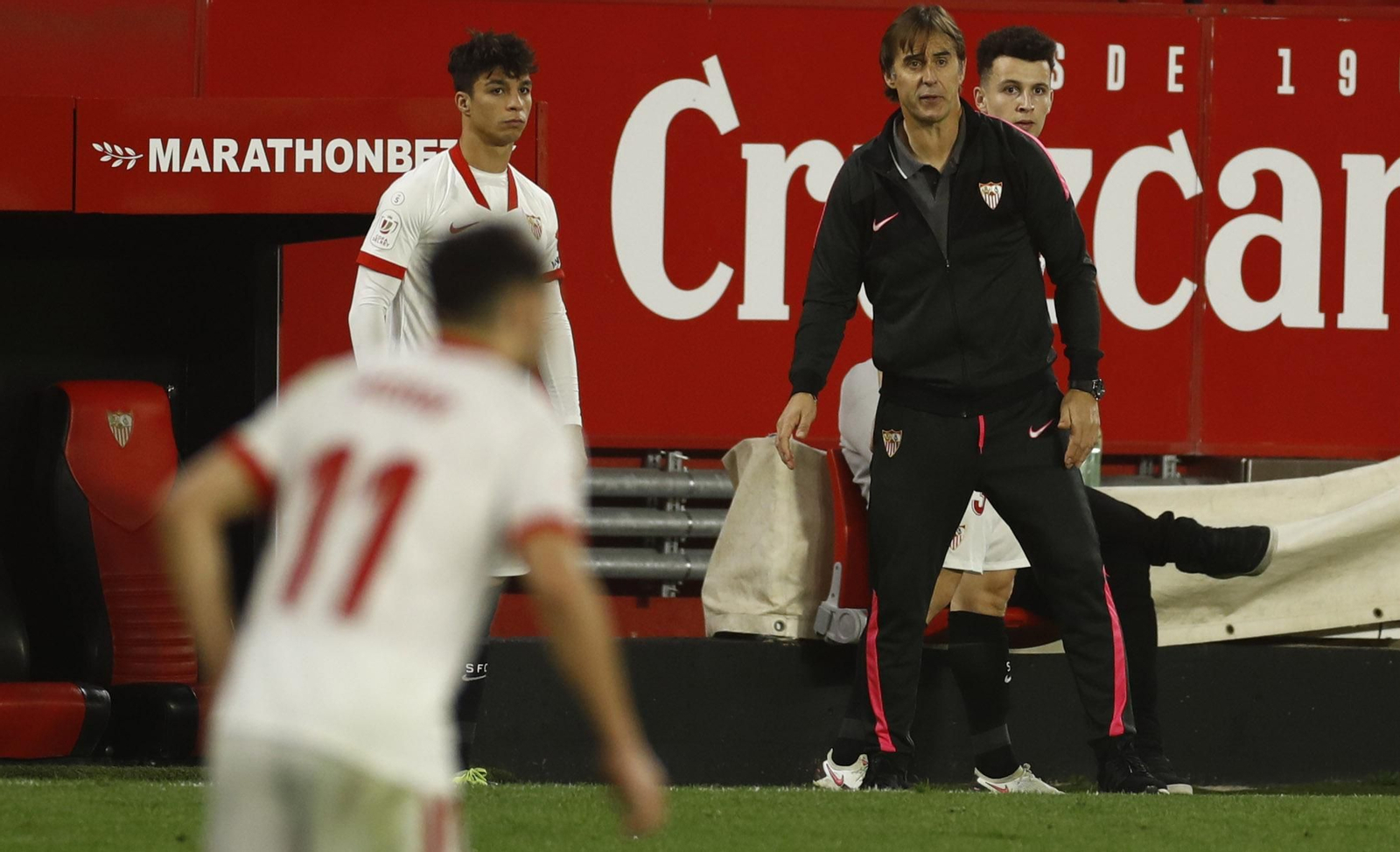 Julen Lopetegui, durante el partido ante el Valencia.