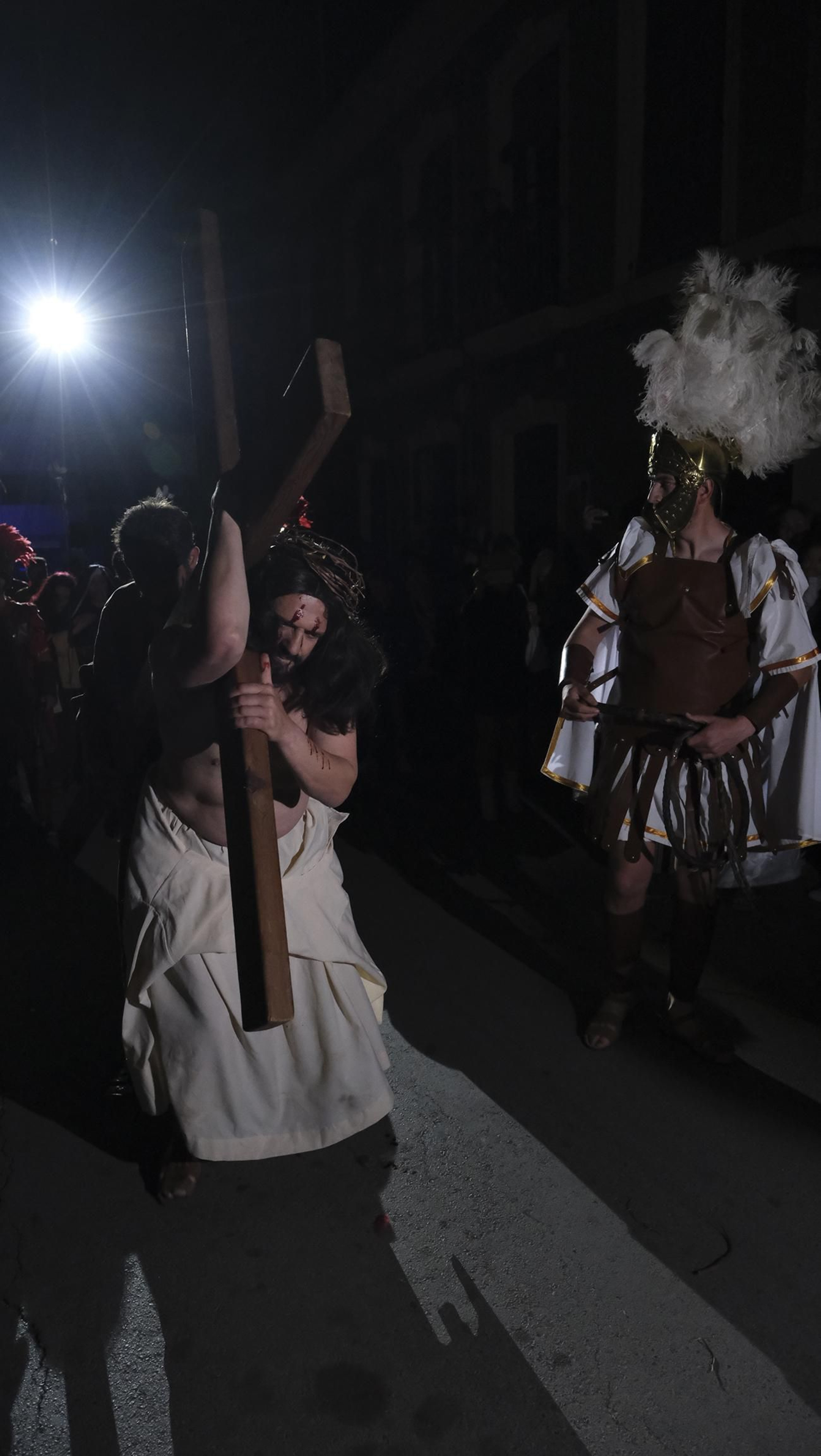 Imágenes de la Pasión Viviente en la Semana Santa de Gádor 2023