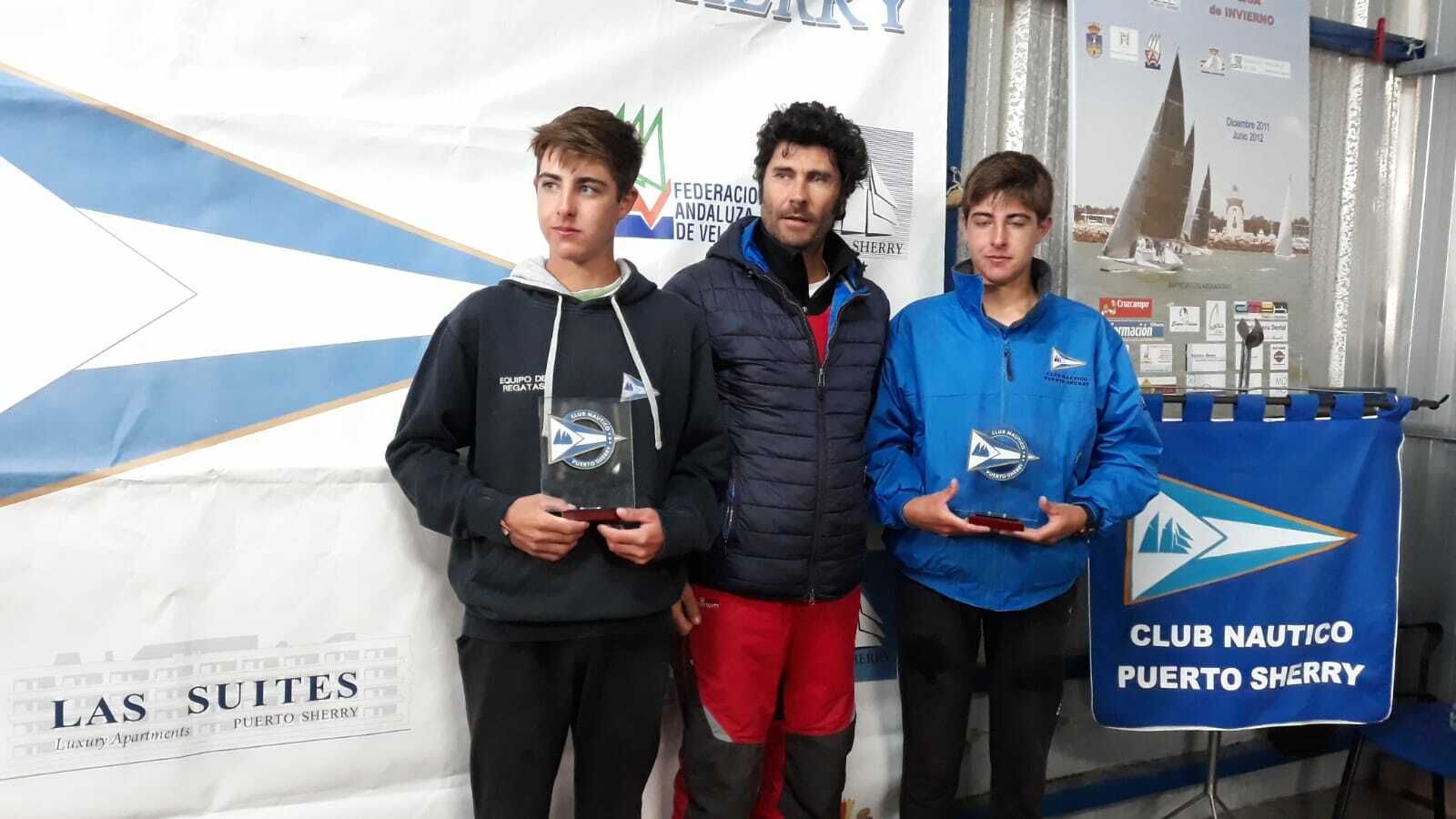 Los hermanos Flethes, tras quedar terceros en la reciente Copa de Andalucía.