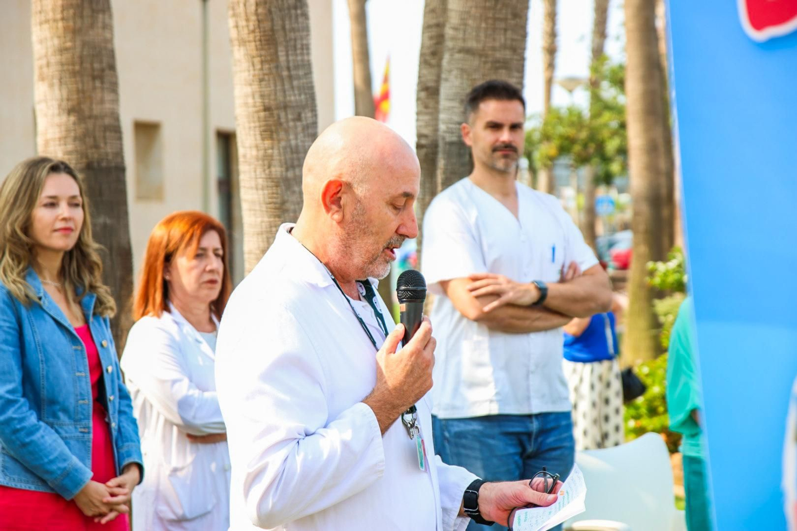 Imágenes del homenaje a los donantes de órganos y tejidos en el Hospital de Poniente