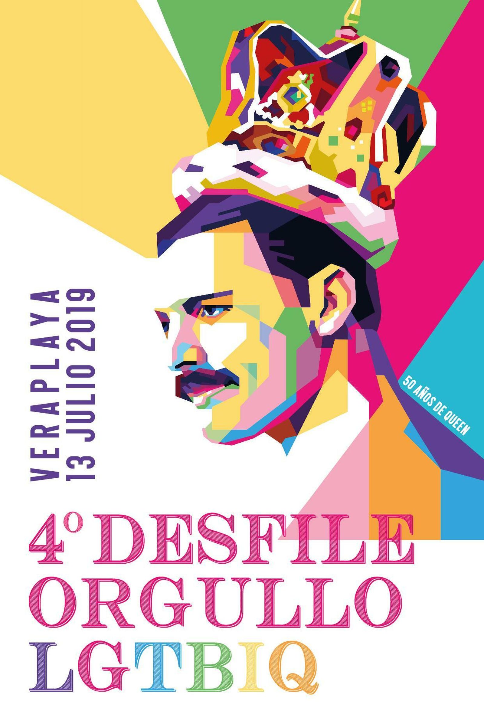 Cartel del desfile del Orgullo LGTBIQ.