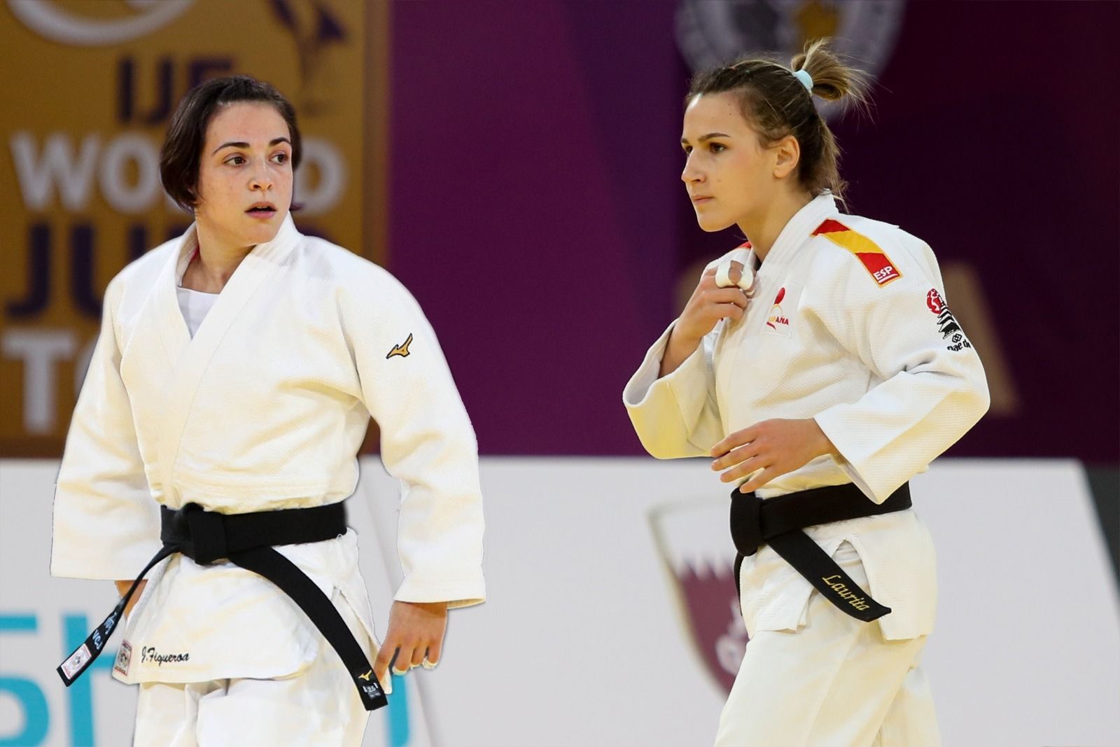 Julia Figueroa observa a Laura Martínez, su rival por la única plaza de los Juegos.