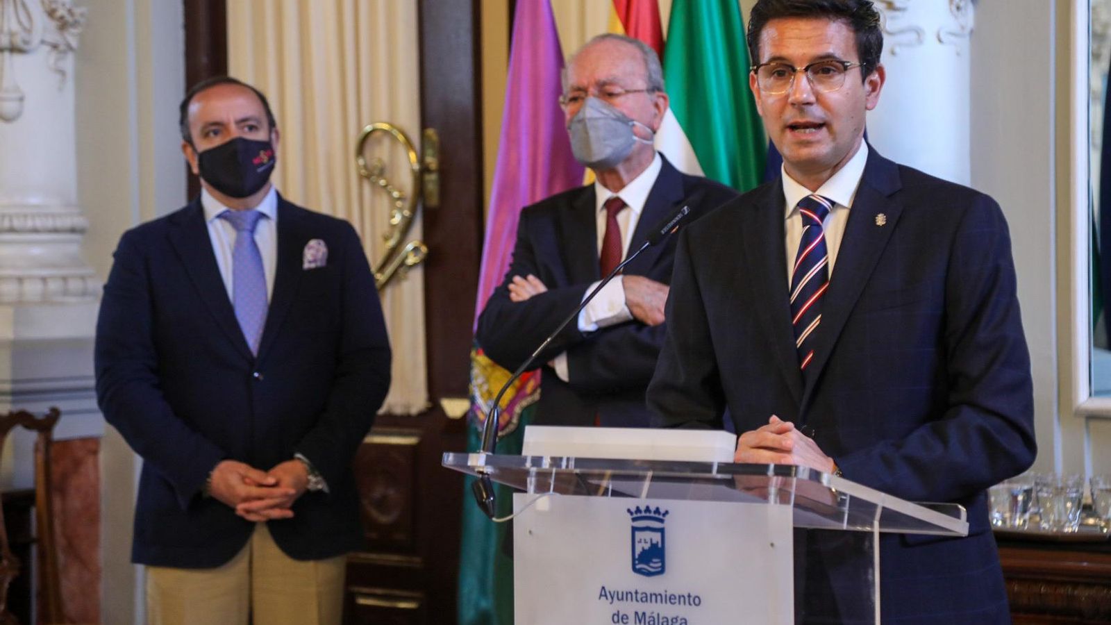 El alcalde de Granada, Paco Cuenca, en Málaga