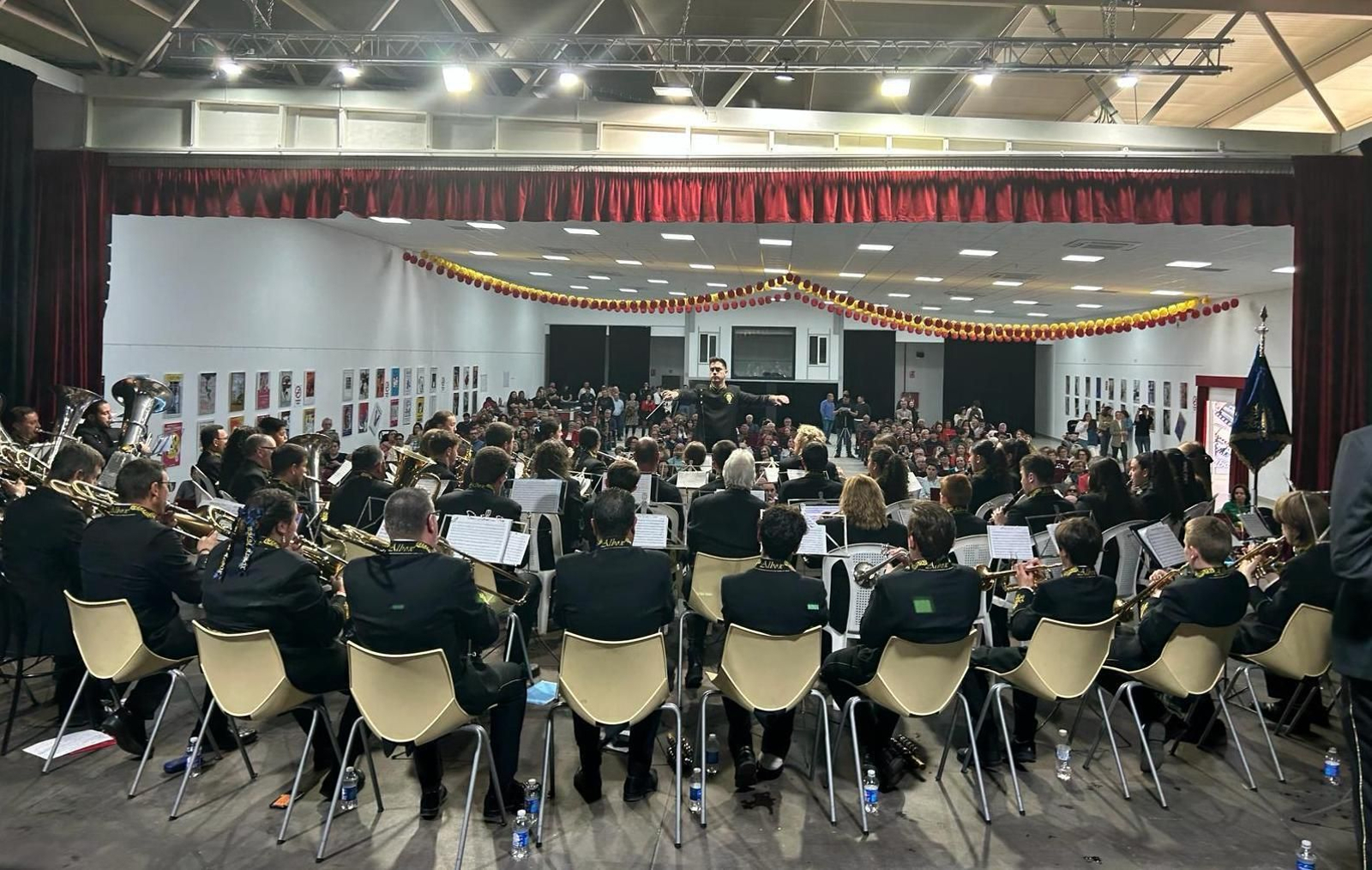 Banda Municipal de Albox durante el certamen.