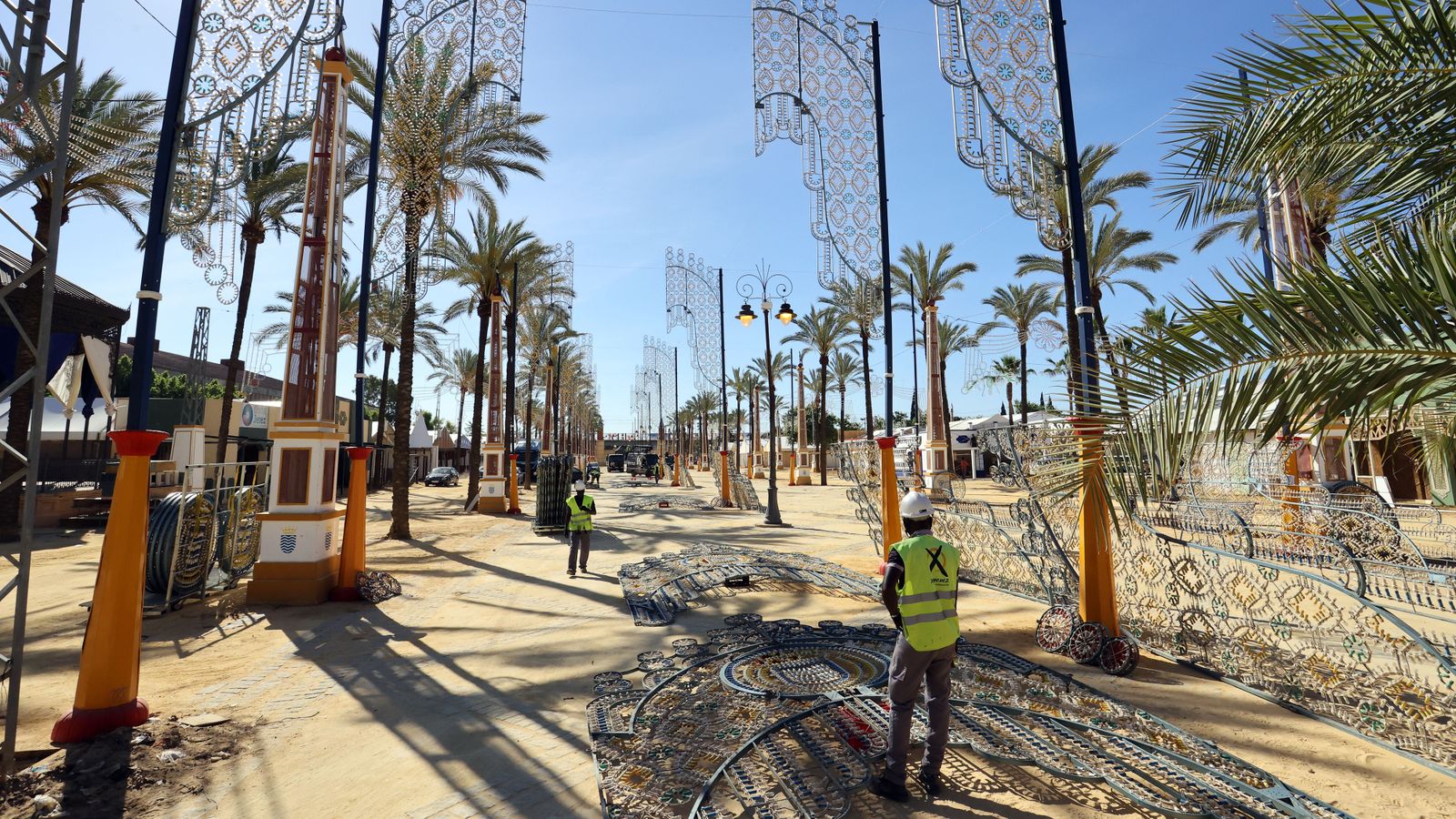 Así marcha el montaje de la Feria del Caballo 2023