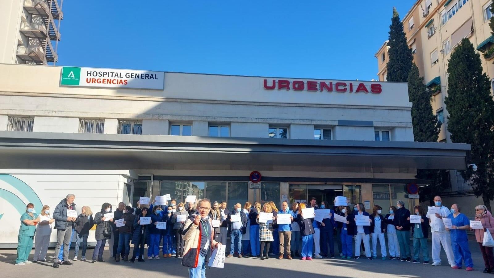 Imagen de archivo de una concentración en las Urgencias del Virgen de las Nieves