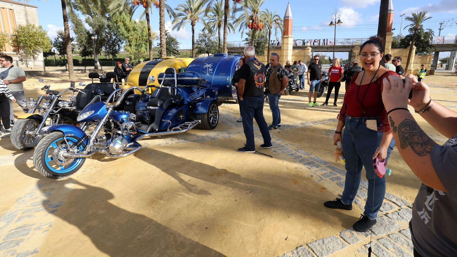 Caravana motera desde el Circuito de Jerez al Parque González Hontoria