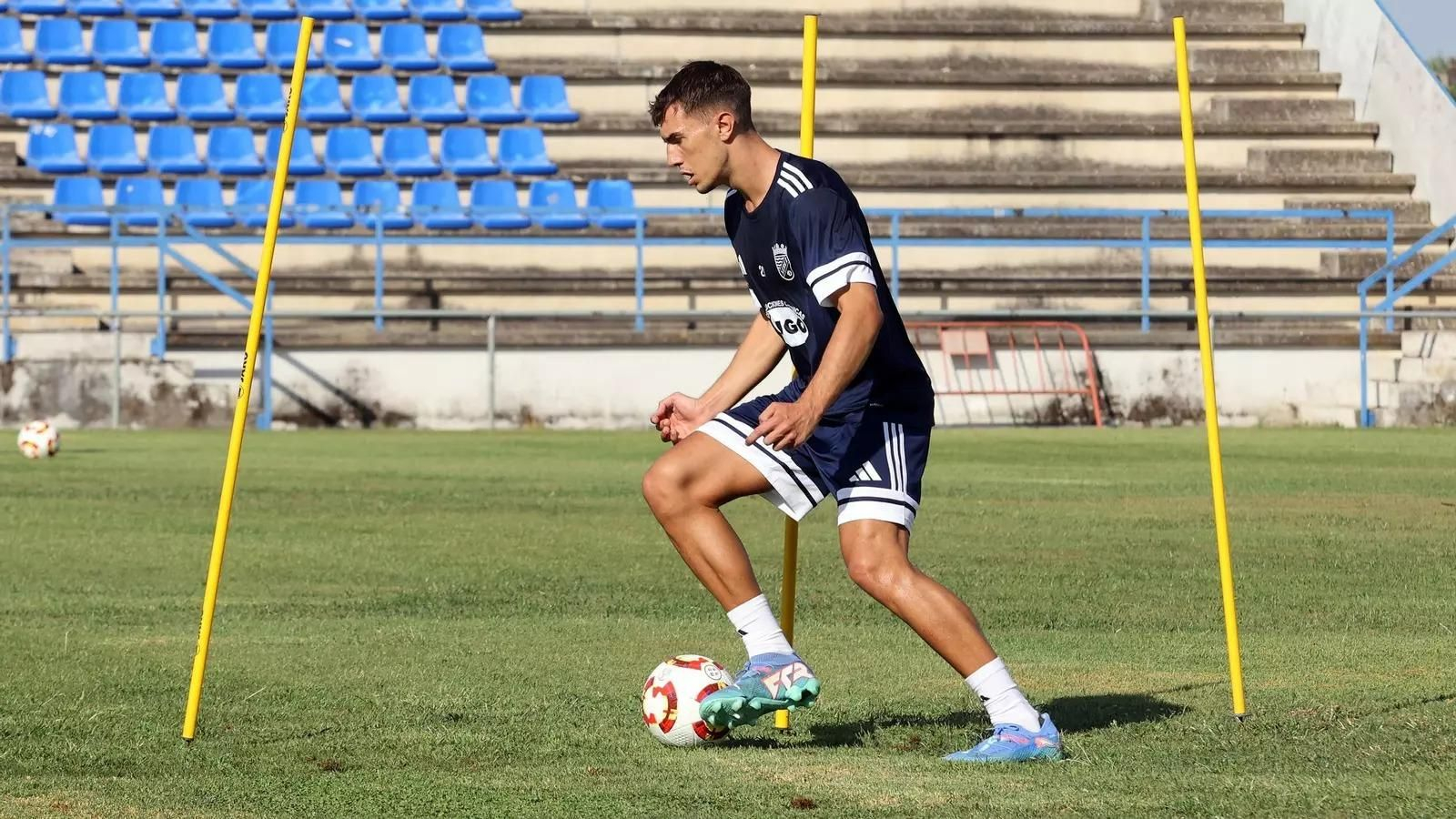 Guido Mera, en el primer entrenamiento de la pretemporada.