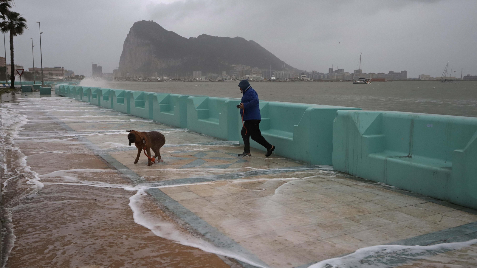 Fotos de los destrozos del temporal de levante en La Línea