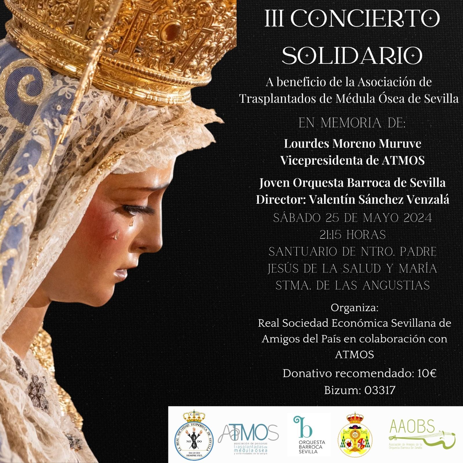 Tercer concierto solidario a favor de trasplantados de médula ósea este sábado en Sevilla