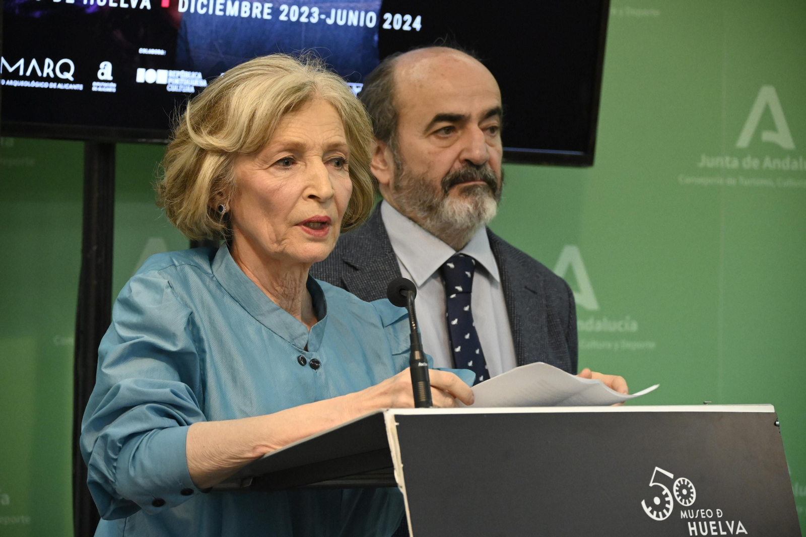 Presentación de la Exposición 'Ídolos. Miradas Milenarias' en el Museo de Huelva, en Imágenes