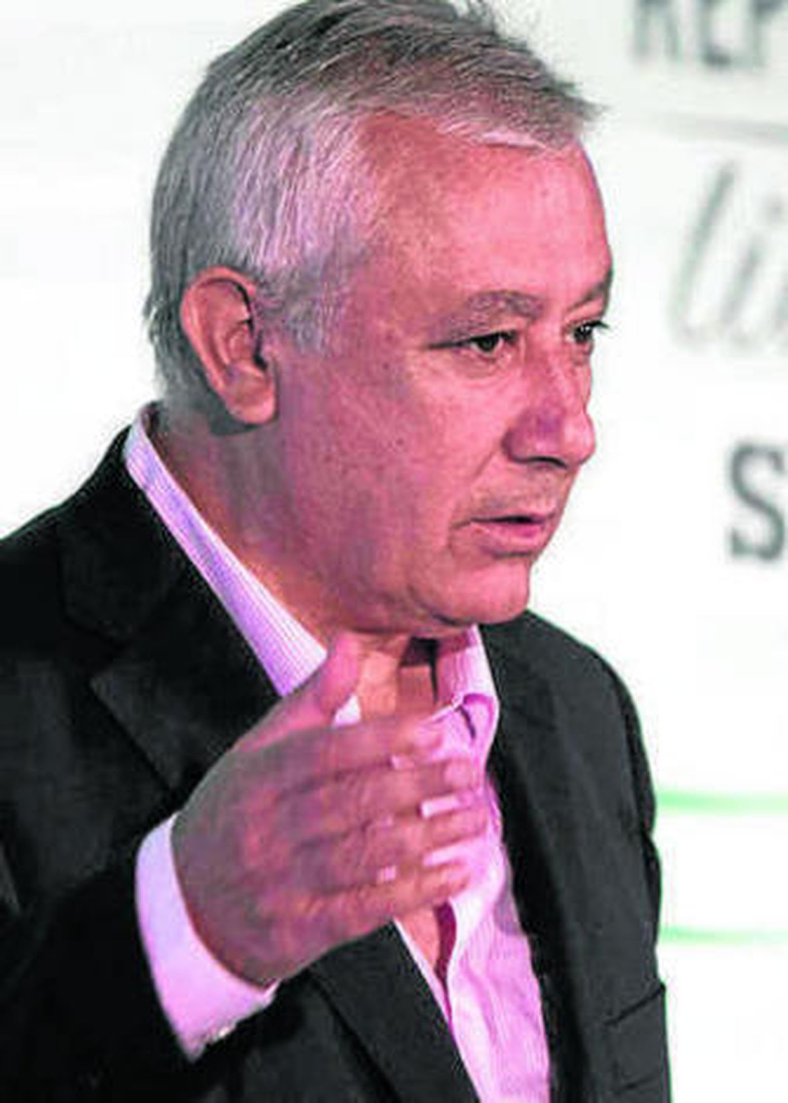 Javier Arenas ayer en Rota.