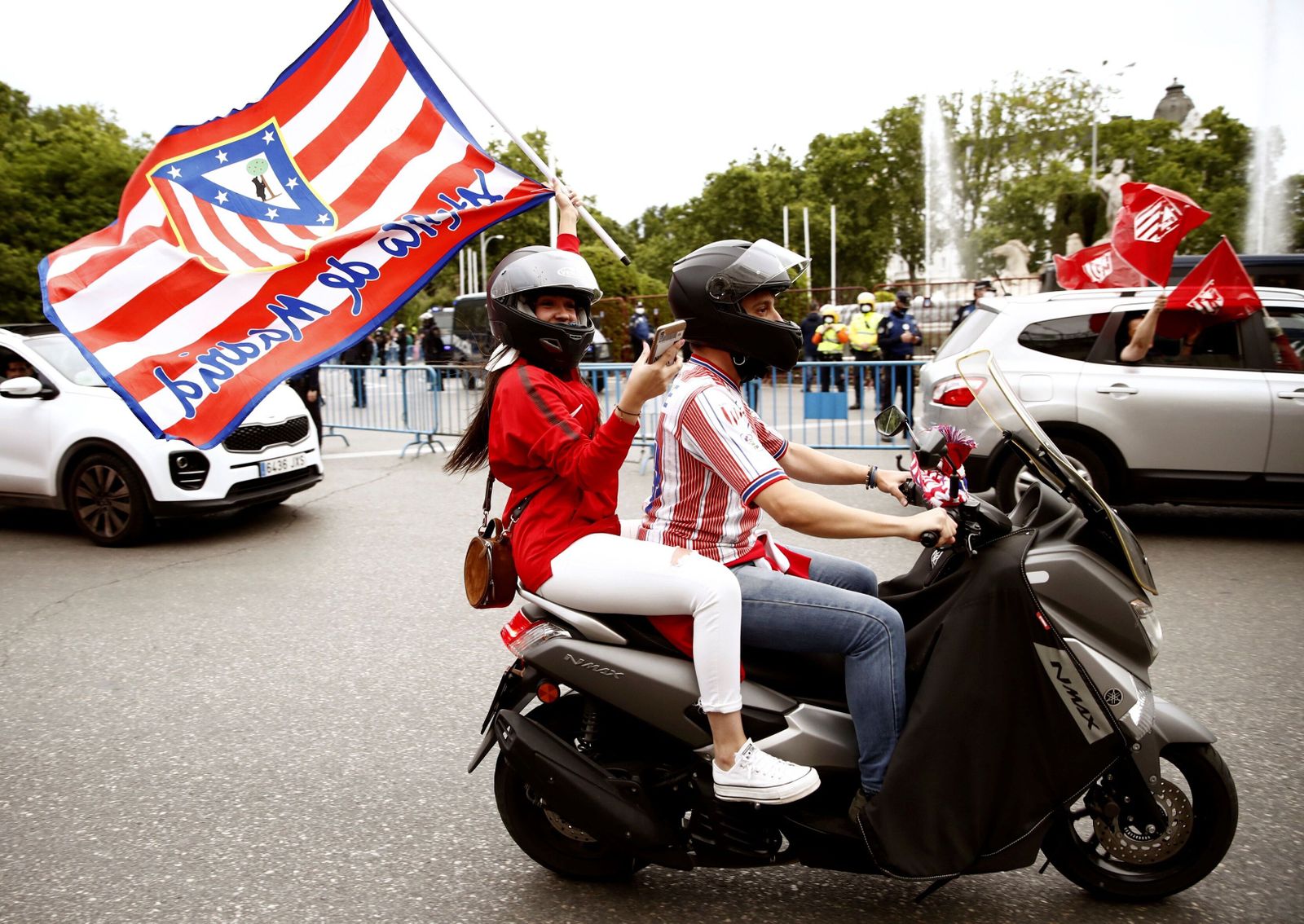 Celebraciones en Madrid por la Liga del Atleti
