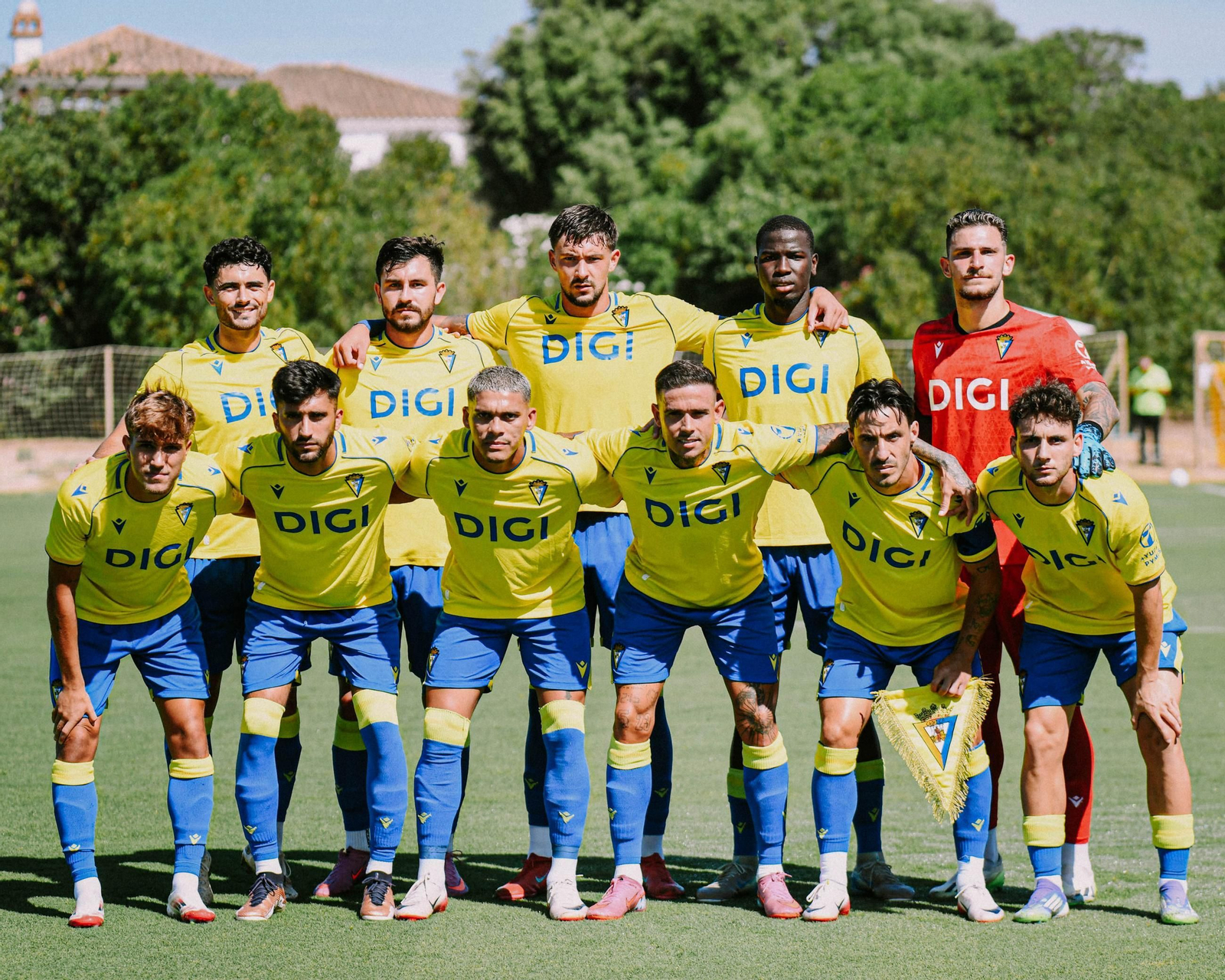 Once inicial de los cadistas contra la UD Las Palmas.