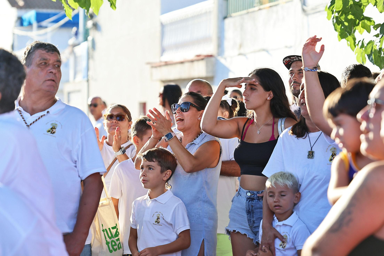 Imágenes de la Virgen del Carmen procesionando en Punta Umbría