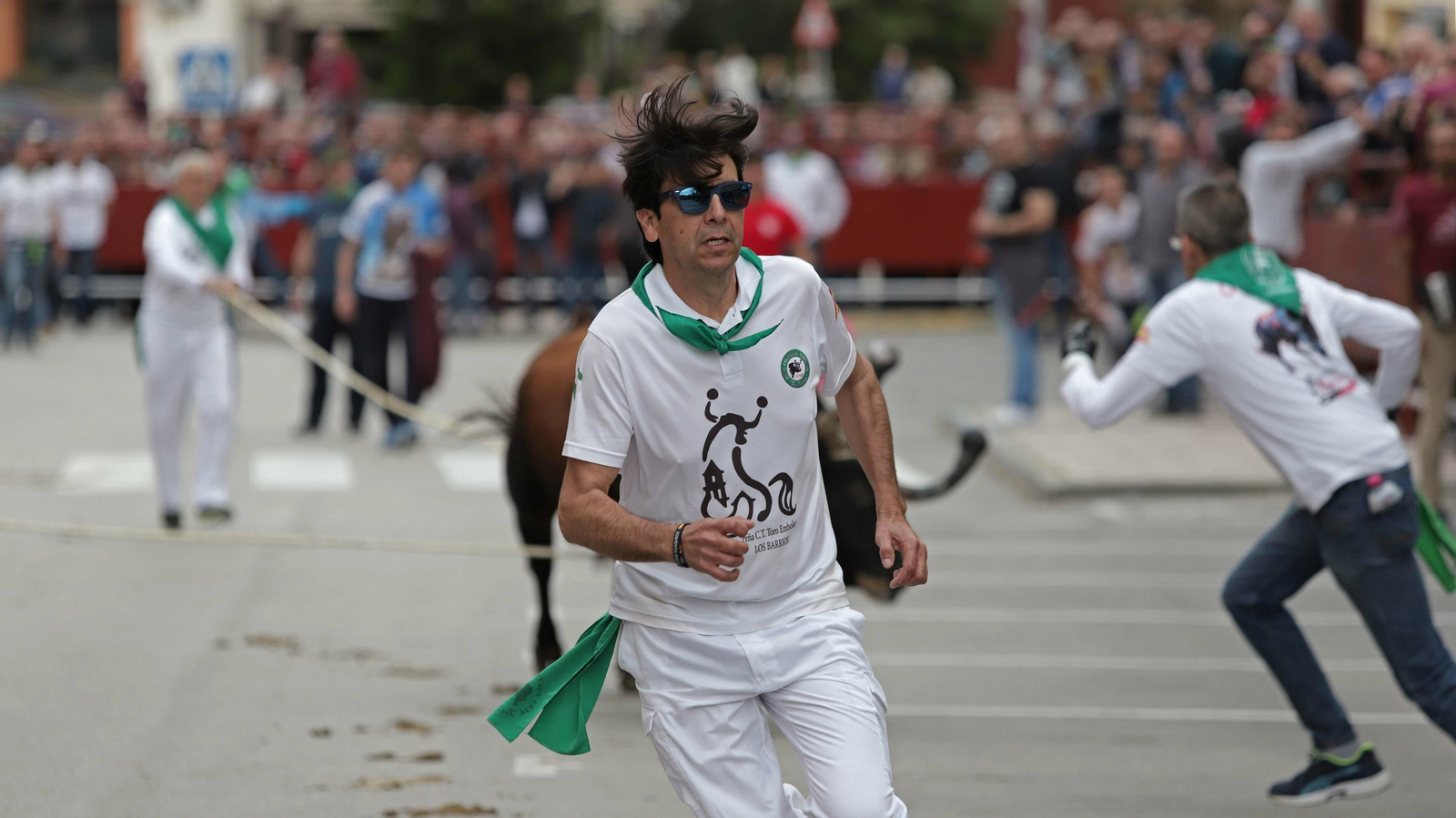 Imágenes del Toro Embolao de Los Barrios