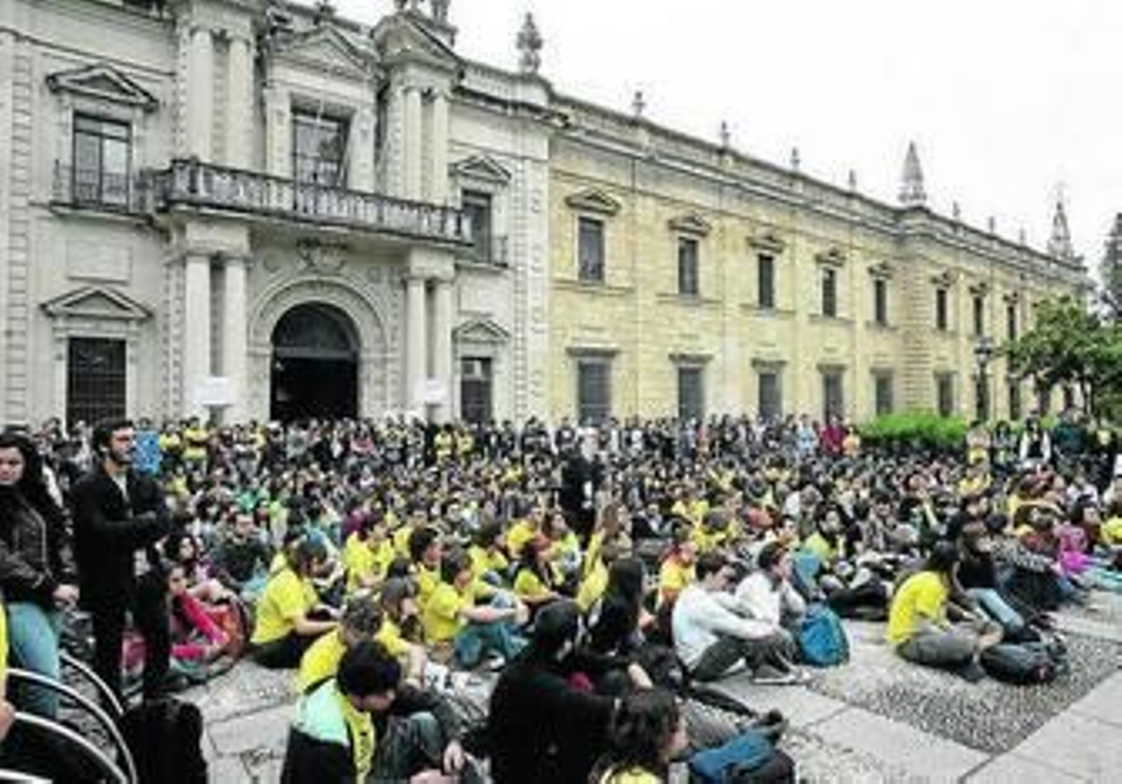 Recientes protestas del Cadus en la Universidad.