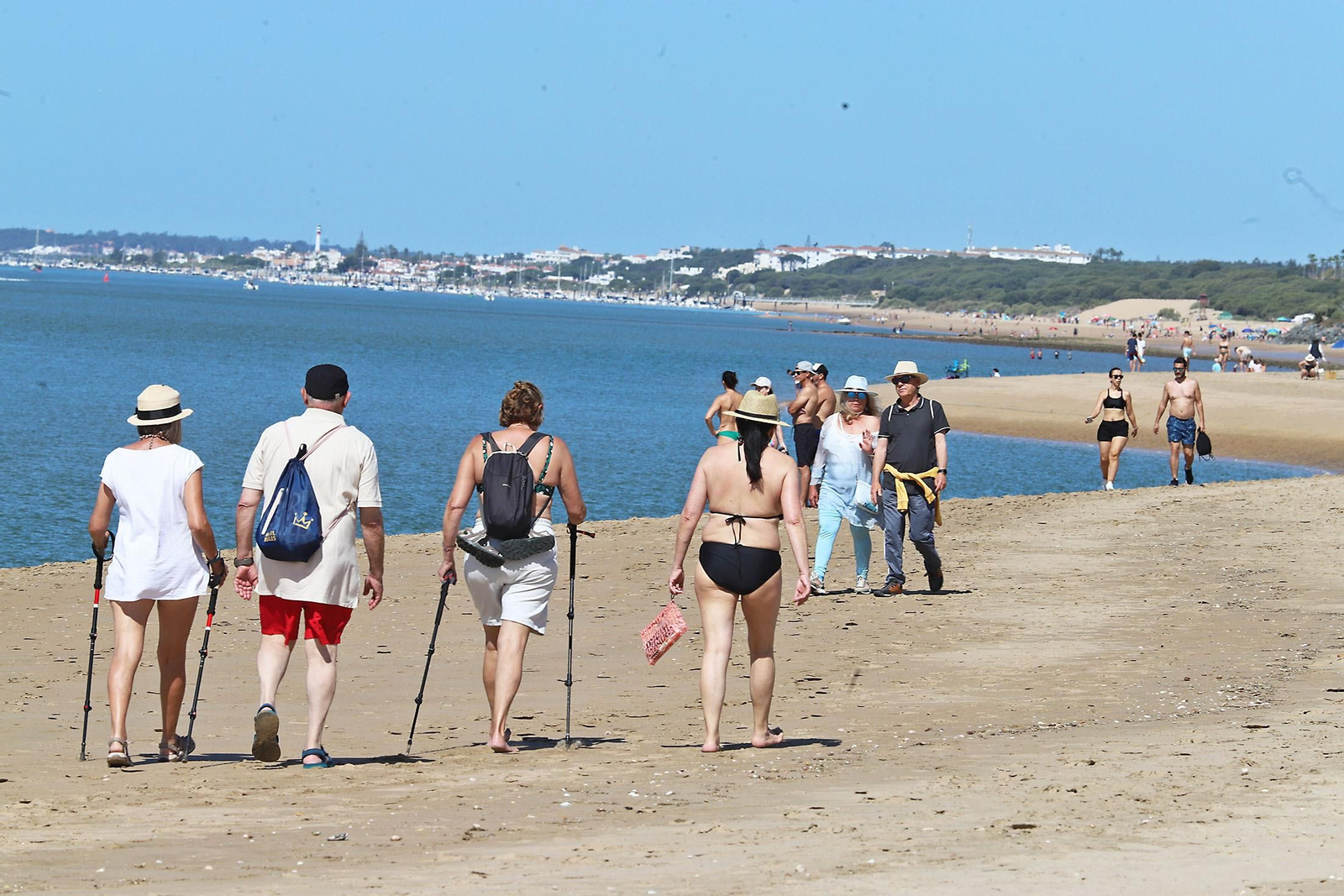 Imágenes de las playas de Huelva en la jornada de domingo