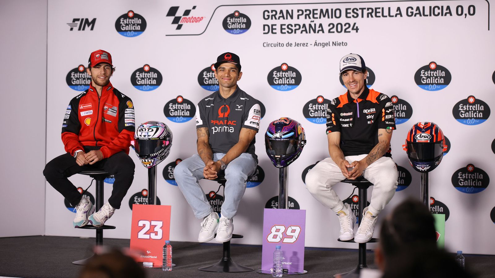 Rueda de prensa de los pilotos de MotoGP en el Circuito de Jerez
