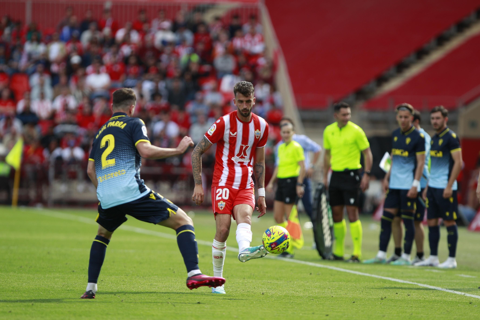 Imágenes del partido de la Liga Santander U.D. Almería-Cádiz C.F.