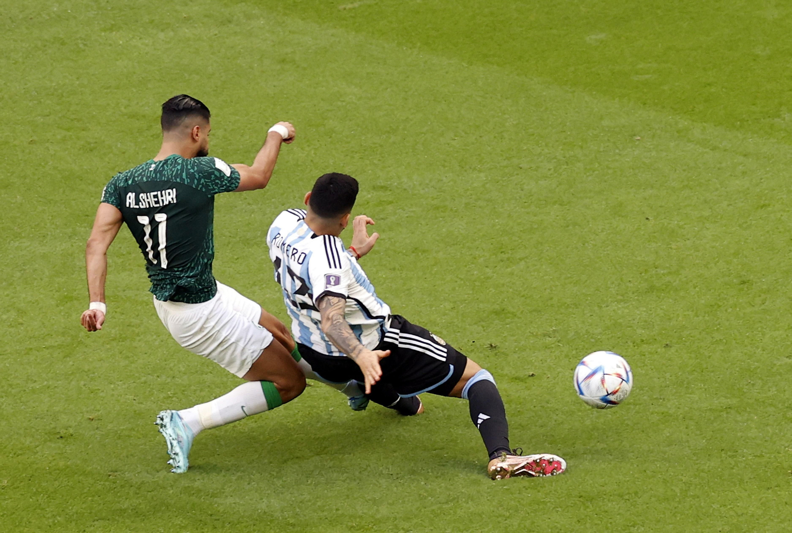 Las imágenes del Artentina - Arabia Saudí en el Mundial de Qatar