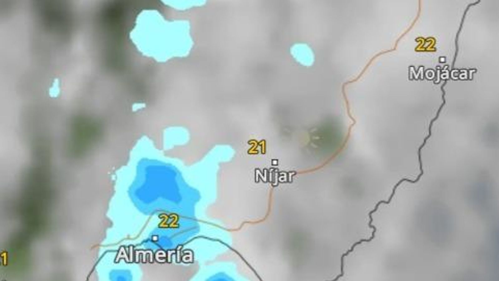 Actualización del radar a las 10:20h.